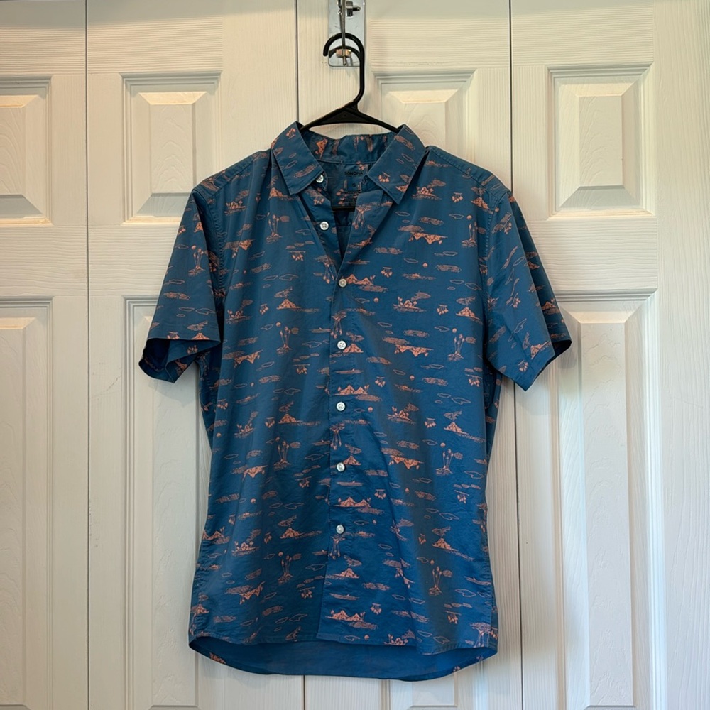 Men’s Sonoma Desert Vibes Short Sleeved Button Up Shirt